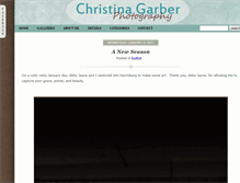 Tablet Screenshot of christinagarber.com